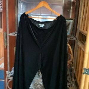 Black velvet women’s dressy pants